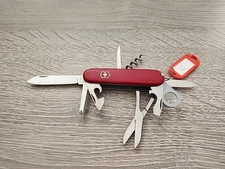 Victorinox Explorer 91mm Swiss Army Knife - Red, Used, Good Condition, Older