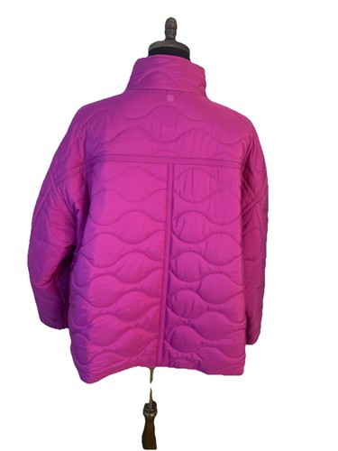Talbot's Puffer Jacket Women's 3X Magenta Quilted Full Zip NEW  $159.00 - Picture 4 of 13