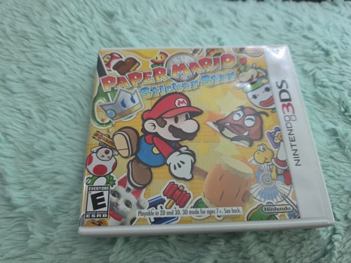 Paper Mario Sticker Star - Nintendo 3DS Complete in Box CIB 