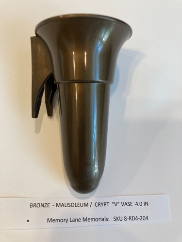 Niche Crypt Mausoleum V - Vase 4.0 inch (Replacement only) NO HARDWARE - Picture 2 of 18