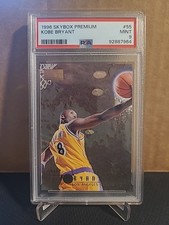 1996 Skybox Premium #55 Lakers Kobe Bryant Rookie Basketball Card PSA 9 MINT. rookie card picture