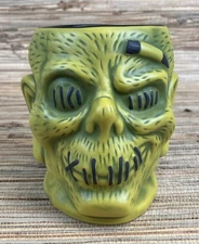 Shrunken Zombie Head Tiki Mug Trader Sam's Grog Grotto 5th Ed Green New
