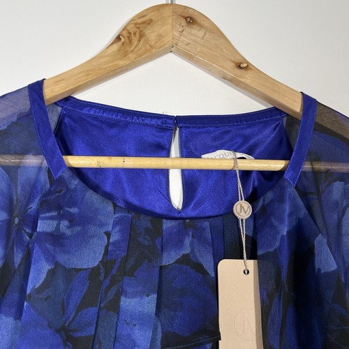Jacques Vert Ladies Blue Navy Matching Maxi Skirt Size 12 & Top Size 14 BNWT - Picture 15 of 23