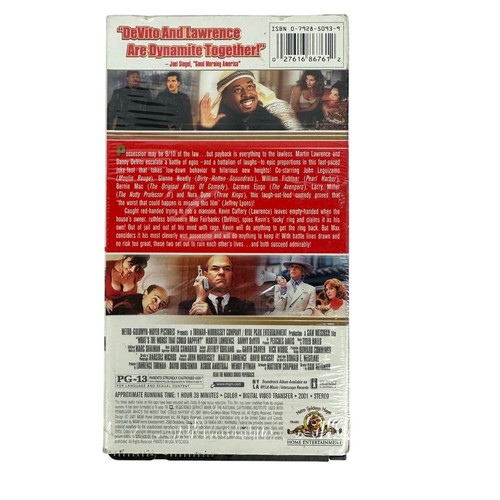 Whats The Worst That Could Happen? VHS 2001 Martin Lawrence Danny DeVito Comedy - Picture 3 of 11