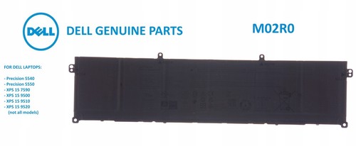 Bateria DELL Alienware X16 R1 R2 M02R0 Precision 5540 5550 XPS 7590 9500