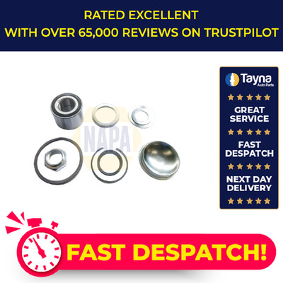 Wheel Bearing Kit fits CITROEN C3 Pluriel 1.4D Rear 04 to 06 With ABS NAPA New