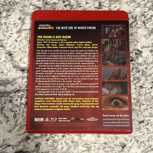 The Killer is Not Alone (Blu-ray, 1973) Mondo Macabro Red Case LE 1267/1500 - Picture 5 of 5