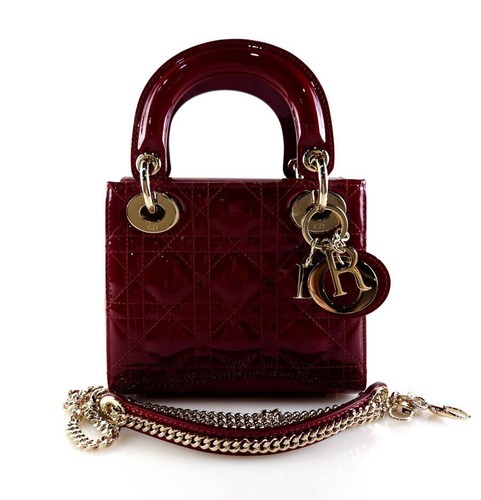 Dior Patent Cannage Lady Tote Bag Crossbody 10440 139927983 - Picture 7 of 7