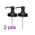 2pcs Replacement Pump Lotion Dispenser Pumps Stainless Steel Bottle Pump