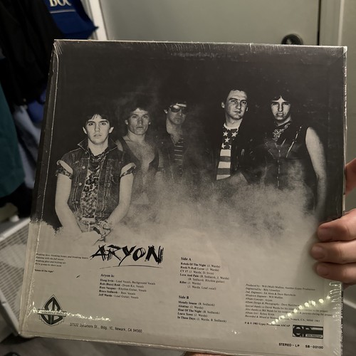 PRIVATE HEAVY METAL 1983 Lp Aryon Rebels Of The Night - REAL PEOPLE CALIFORNIA - Imagen 15 de 16