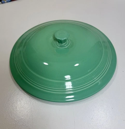 Vintage Fiestaware  Green Casserole Knob Lid Only Original Light Green