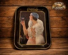 Vintage Coca-Cola Flapper Girl Tin Tray: Retro Coke Kitchen Decor