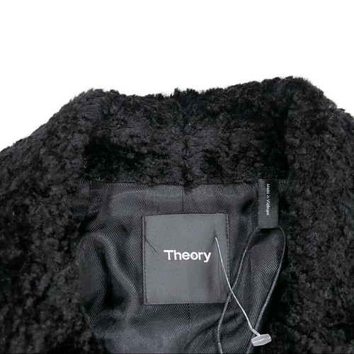 Chaqueta Theory Slim Moto Cremallera en Negro Piel Sintética Repujada Talla 0 Nueva con Etiquetas - Imagen 15 de 16