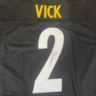 Michael Vick Autographed Custom Pittsburgh Steelers Black Football Jersey (JSA)