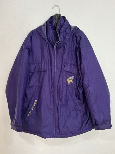 Vintage Minnesota Vikings Logo Athletic Game Day NFL Jacket Men’s Size Large - Picture 1 of 8