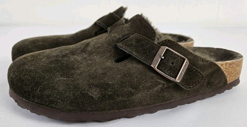 Birkenstock Boston Mokka Wildleder Weichbettung Gr. 40 | 9-9,5 schmal