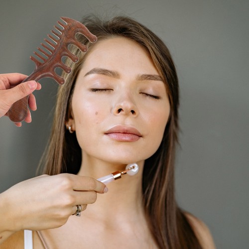 Sandelholz-Massage Kamm Kopfhaut -Massagewerkzeug Kopfhautmassagekamm - Bild 6 von 12