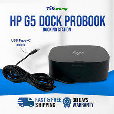 Genuine HP G5 USB-C 120W 4k Dock Station for ProBook 640 G4 G5 G7 G8 NO Adapter