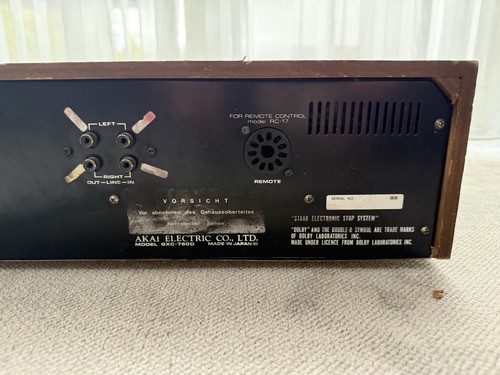 AKAI GXC 760D 3 Kopf Tape Deck Vintage Neue Riemen High End Kasetten - Bild 11 von 12