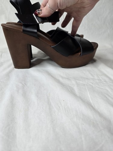 Women'sPlatform Heels - Universal Thread Black Buckle Strap - Picture 2 of 9