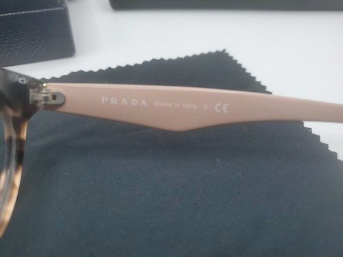 Prada VPR 11R ROJ-1O1 Rosa Havanna Cat Eye Brille Brillengestell Italy - Bild 9 von 17