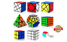 Juego Speed Cube, Puzzle Cube, Paquete De 5 Cubos Magicos Pyraminx Pyramid ...