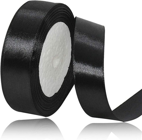 Cinta de satén 1"x25 yardas color sólido para envolver regalos, manualidades, lazos para el cabello, boda - Imagen 13 de 188