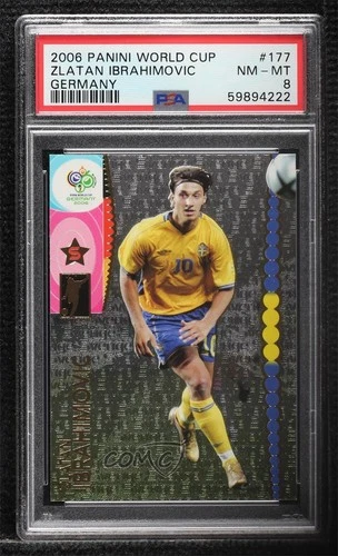 2006 Panini FIFA World Cup Germany Zlatan Ibrahimovic #177 PSA 8