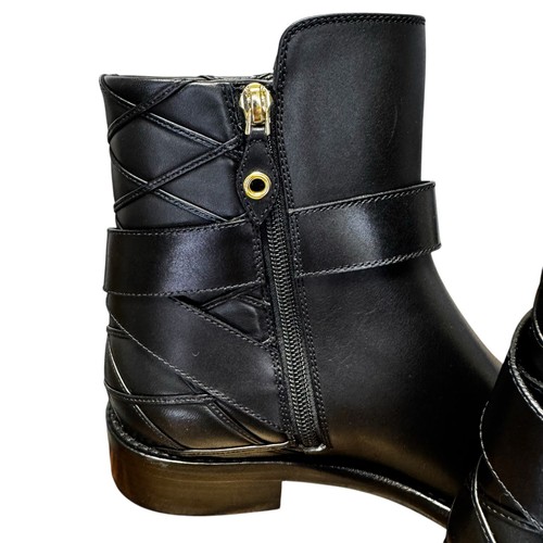 NEW Louis Vuitton Black Leather West Side Ankle Boots Womens 39.5 - Picture 6 of 11