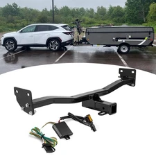 Trailer Tow Hitch+Wiring Harness For Hyundai Tucson 22-24 w/ Factory tow package