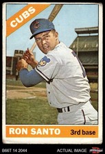 1966 Topps #290 Ron Santo Cubs HOF AUTHENTIC