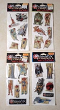 Vintage Thundercats Puffy Stickers Set Lot of 4 1985 1980s NEW OLD STOCK SEALED