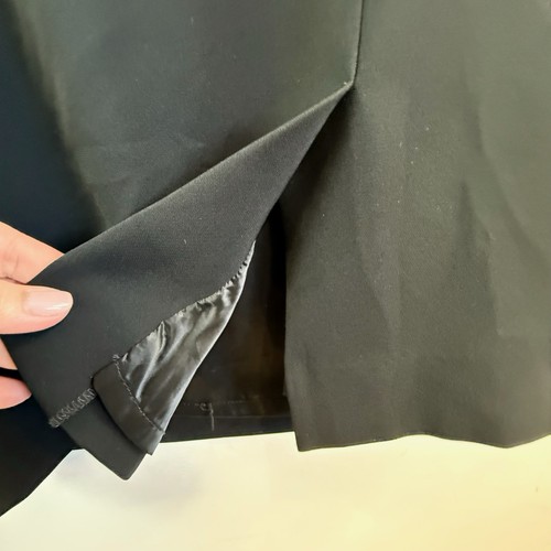 Perri Cutten Size 18 (14 US) Black Crepe Classic Shift Dress LBD Designer - Picture 11 of 24