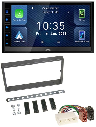 JVC DAB Bluetooth MP3 USB 2DIN Autoradio für SSangYong Kyron ab 2005 - Bild 1 von 9