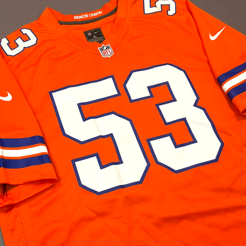 Neu Nike Randy Gradishar Denver Broncos orange NFL Spiel Trikot Gr. XL $ 130