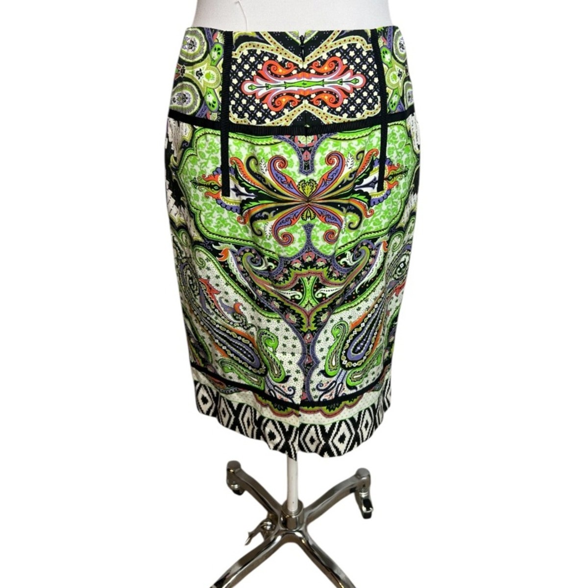 Etro paisley print pencill skirt Sz 42 | eBay