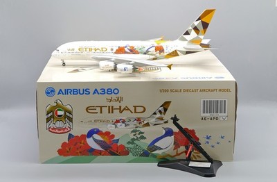 ETIHAD AIRWAYS AIRBUS A380-800 A6-APG XX2436 CHOOSE SOUTH KOREA JC WINGS 1:200