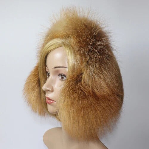Real Farm Fox Fur Girls Women Earmuffs Ear Hats Scarves Winter Earmuffs Plush - Picture 31 of 44