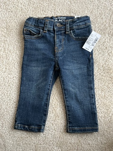 Neu mit Etikett The Children's Place Jeans Kleinkind Größe 6-9 Monate hellgewaschen Denim
