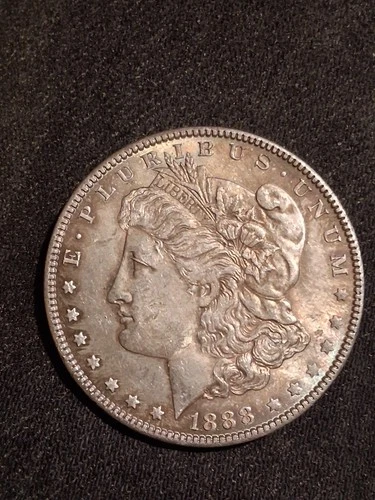 1888 Morgan Silver Dollar $1 Coin US 0.9 Fineness  Collector Coin