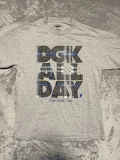 DGK All Day Everyday The Kayo Corp Size Large - Gray Short Sleeve T-Shirt