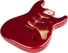 Fender Mexico Stratocaster SSS Vintage Bridge Mount Alder Body, CANDY APPLE RED