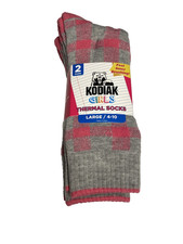 kodiak girls thermal creek socks 2 pairs 1 pack size large 4 - 10 