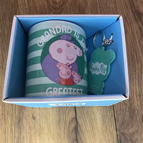 Peppa Pig Tasse & Schlüsselanhänger Set My Grandad Is The Greatest ABD Ltd Neu & Originalverpackt 2003 - Bild 6 von 7