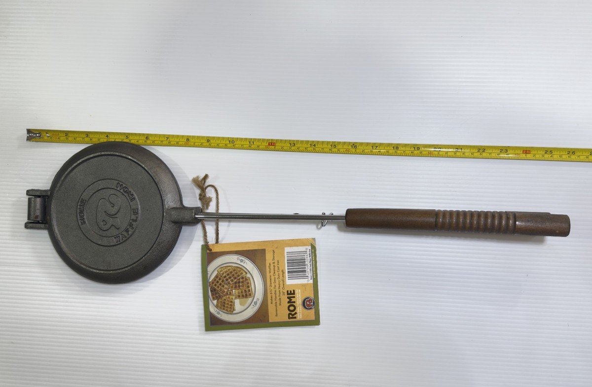 ROME OLD FASHIONED WAFFLE IRON ローム Old Fashioned Waffle Iron - Cast Iron, Rome Industries #1100