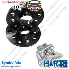 Spurplatten schwarz 40mm/Achse u.a.: Mercedes-Benz 124 Stufenh. W124 1984-1993