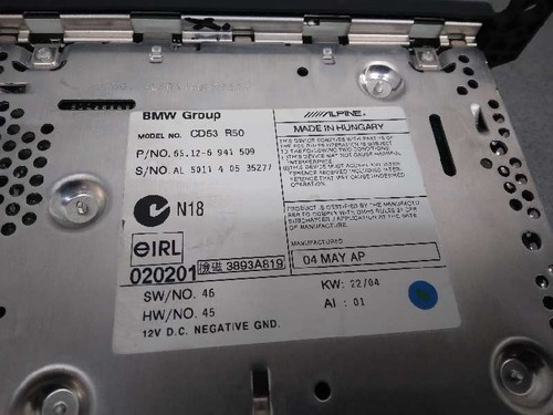 65126941509 AUDIOSYSTEM / RADIO-CD / 950852 FÜR MINI MINI R50,R53 COOPER S - Bild 3 von 10