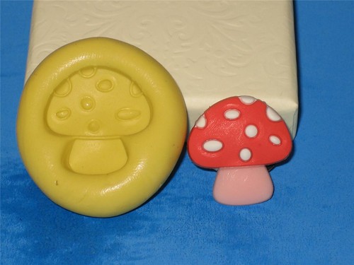 Mushroom Silicone Push Mold A368 For Cake Craft Chocolate Resin Clay Fondant 