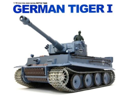 1:16 German Tiger I Heavy RC Tank 2.4GHz Smoke & Sound W/ Metal Gear & Tracks  - Picture 1 of 7