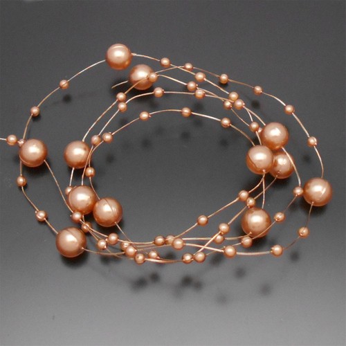 10 Meter Imitation Pearl Beads Chain String Home Wedding Party Decor DIY Crafts - Picture 9 of 21